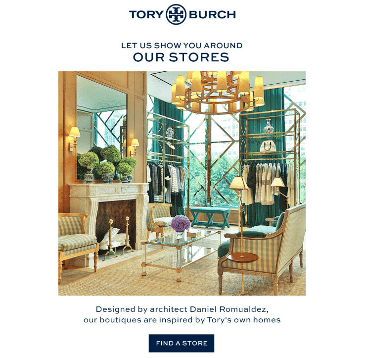 Tory Burch email